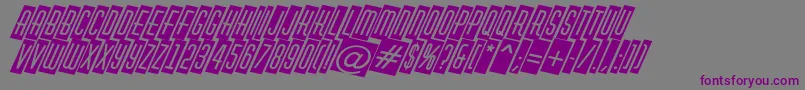 HuxleycmdinoBold-fontti – violetit fontit harmaalla taustalla