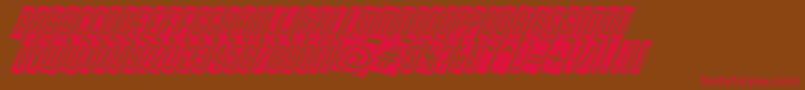 HuxleycmdinoBold Font – Red Fonts on Brown Background