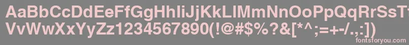 HvbR Font – Pink Fonts on Gray Background