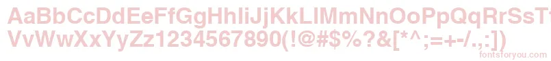 HvbR Font – Pink Fonts on White Background