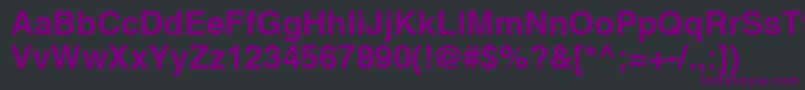 Шрифт HvbR – фиолетовые шрифты на чёрном фоне
