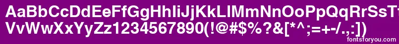 HvbR Font – White Fonts on Purple Background