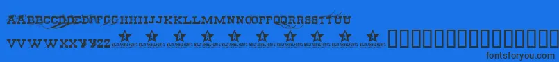 Cheapste Font – Black Fonts on Blue Background