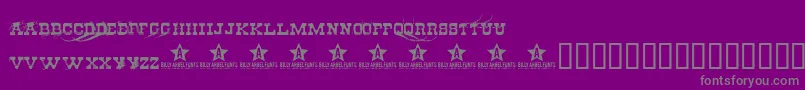 Cheapste-Schriftart – Graue Schriften auf violettem Hintergrund