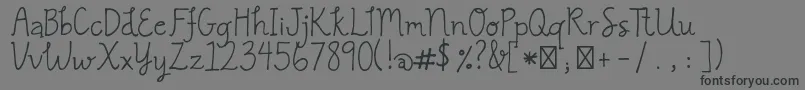 GracielaRegular Font – Black Fonts on Gray Background