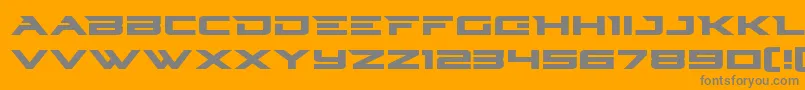 Cyberdynexpand Font – Gray Fonts on Orange Background