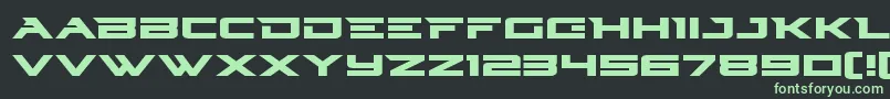 Cyberdynexpand Font – Green Fonts on Black Background