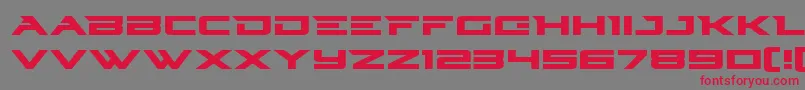 Cyberdynexpand Font – Red Fonts on Gray Background