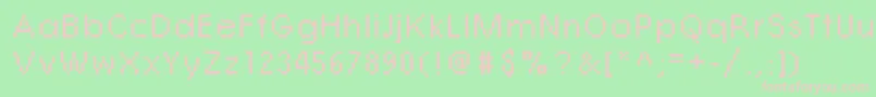 Rough07Bold Font – Pink Fonts on Green Background