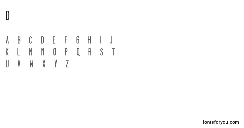 Schriftart Dooodleista ffy – Alphabet, Zahlen, spezielle Symbole