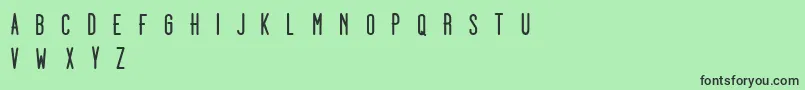 フォントDooodleista ffy – 緑の背景に黒い文字