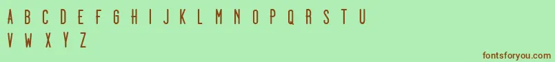 Dooodleista ffy Font – Brown Fonts on Green Background