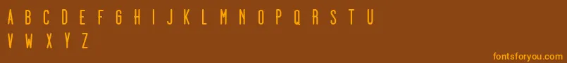 Dooodleista ffy Font – Orange Fonts on Brown Background