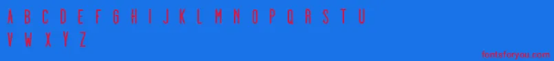 Dooodleista ffy Font – Red Fonts on Blue Background