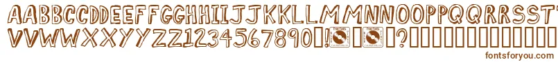 ComicZine Font – Brown Fonts on White Background