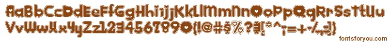 Kinkee ffy Font – Brown Fonts on White Background