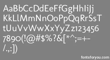 MolengoRegular font – White Fonts On Gray Background