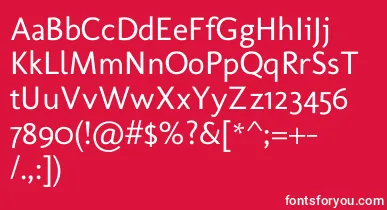 MolengoRegular font – White Fonts On Red Background