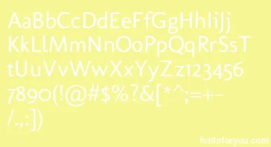 MolengoRegular font – White Fonts On Yellow Background