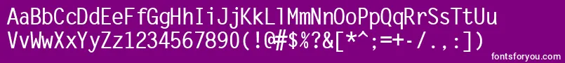 SandyIiBold Font – White Fonts on Purple Background