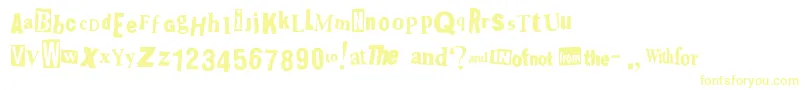 Shoplifter Font – Yellow Fonts