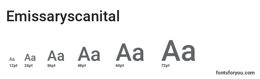 Emissaryscanital Font Sizes