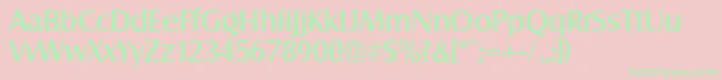 SalzburgserialMediumRegular-Schriftart – Grüne Schriften auf rosa Hintergrund