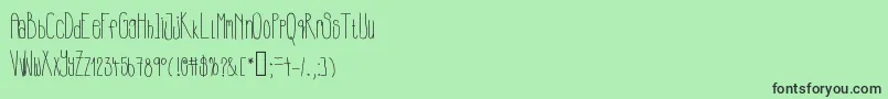 Lewisblues Font – Black Fonts on Green Background