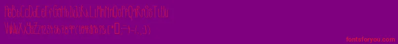 Police Lewisblues – polices rouges sur fond violet