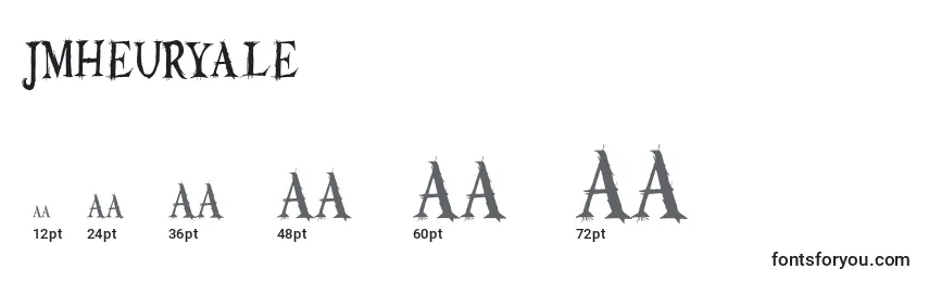 JmhEuryale Font Sizes