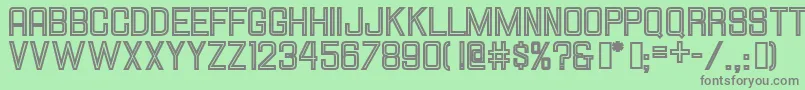 HallandalesquareinlineJl Font – Gray Fonts on Green Background