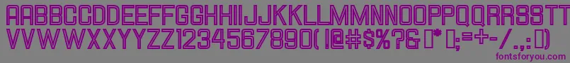 HallandalesquareinlineJl Font – Purple Fonts on Gray Background