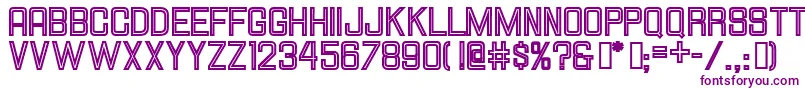 HallandalesquareinlineJl Font – Purple Fonts on White Background