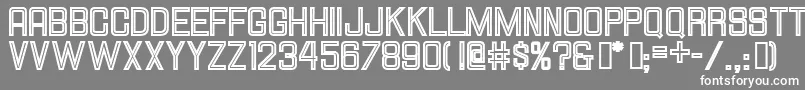 HallandalesquareinlineJl Font – White Fonts on Gray Background