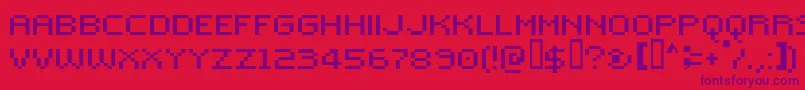 MutterrusRammstein.Ru Font – Purple Fonts on Red Background