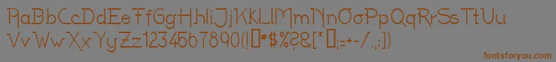 Latenite Font – Brown Fonts on Gray Background