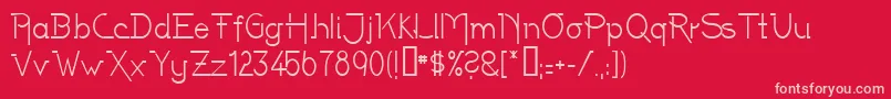 Шрифт Latenite – розовые шрифты на красном фоне