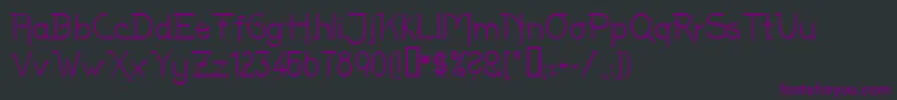 Шрифт Latenite – фиолетовые шрифты на чёрном фоне