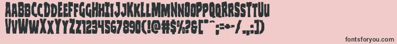 Clubberlang Font – Black Fonts on Pink Background