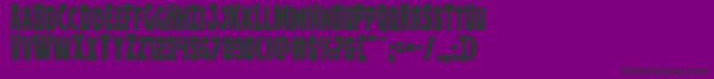 Clubberlang Font – Black Fonts on Purple Background