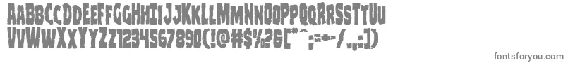 Clubberlang-Schriftart – Graue Schriften auf weißem Hintergrund