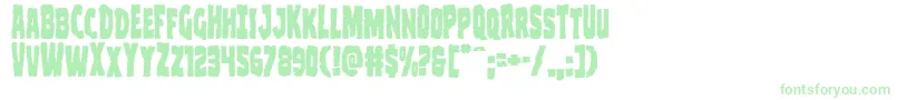 Clubberlang Font – Green Fonts on White Background