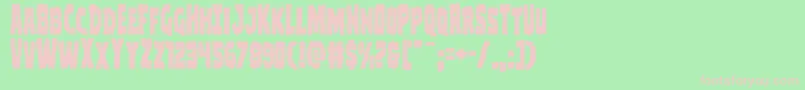 Clubberlang Font – Pink Fonts on Green Background