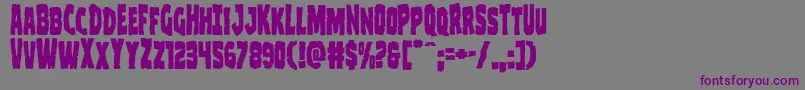 Clubberlang Font – Purple Fonts on Gray Background