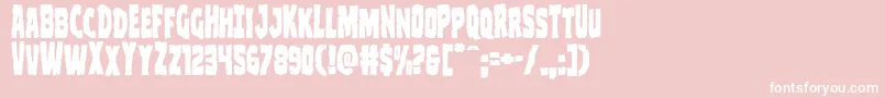 Clubberlang Font – White Fonts on Pink Background