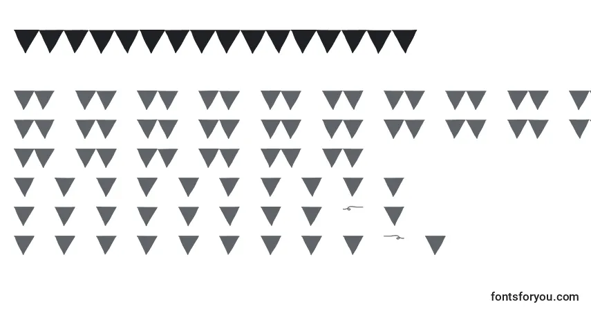Schriftart PaperBannerBlack – Alphabet, Zahlen, spezielle Symbole