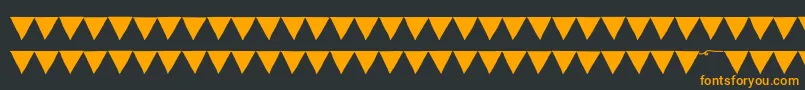フォントPaperBannerBlack – 黒い背景にオレンジの文字