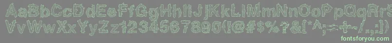 NadcSpaghettica Font – Green Fonts on Gray Background