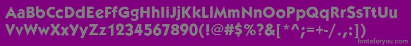 KoblenzBoldRegular Font – Gray Fonts on Purple Background