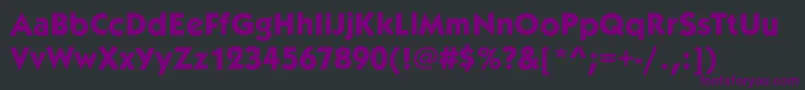 KoblenzBoldRegular Font – Purple Fonts on Black Background